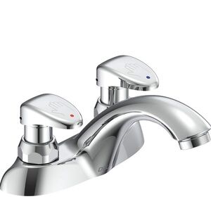 Delta 86T1153 Commercial Grade 2 Handle Metering Bathroom Faucet Slow Close NEW